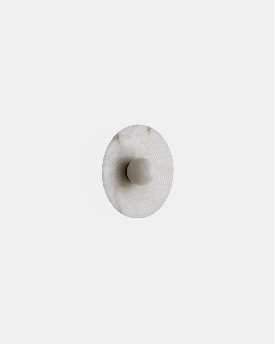 CONCENTRIC 10" ALABASTER SCONCE