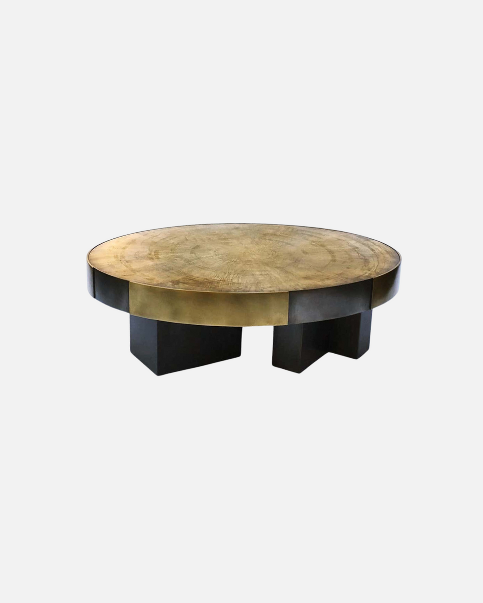 PHAUX BRASS COFFEE TABLE