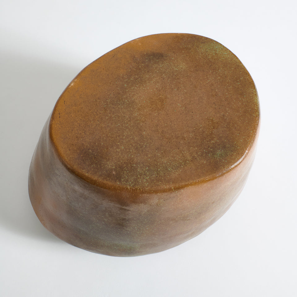 CERAMIC GREEN SAND COFFEE TABLE
