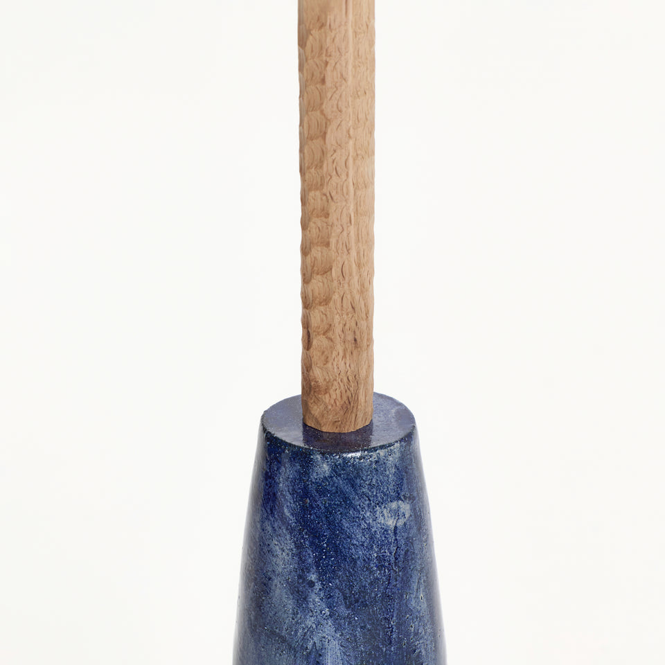 COQUETTE BRUSHED BLUE FLOOR LIGHT