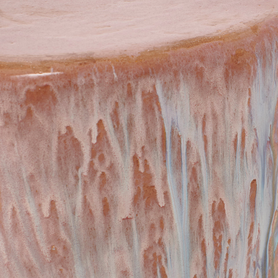 CERAMIC PETRI PINK SIDE TABLE