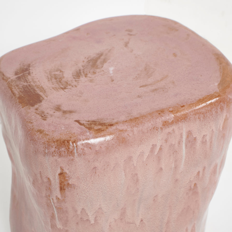 CERAMIC PETRI PINK SIDE TABLE