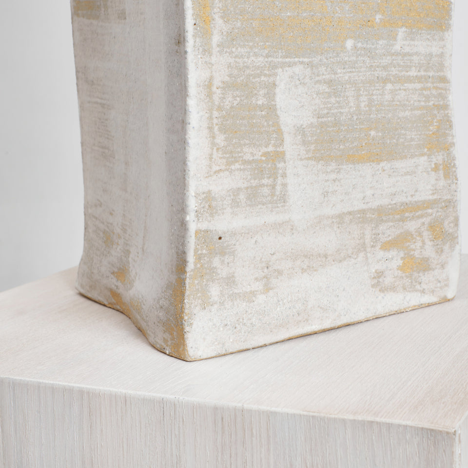 RECTANGULAR BRUSHED WHITE TABLE LIGHT