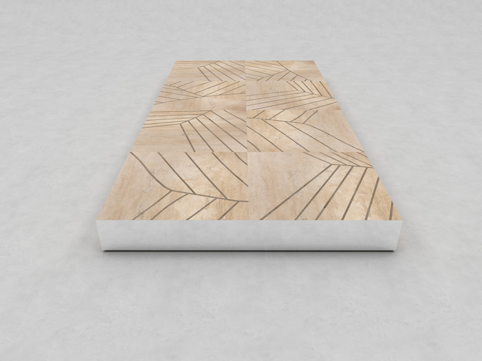 FOGLIE TRAVERTINE R15 - 120 X 240