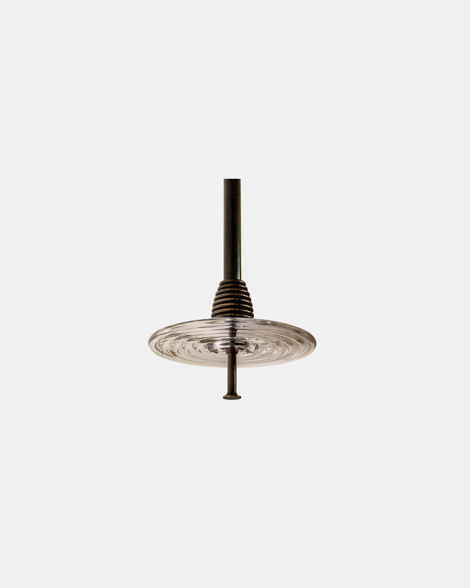 INSULATOR DARK PATINATED BRASS PENDANT D