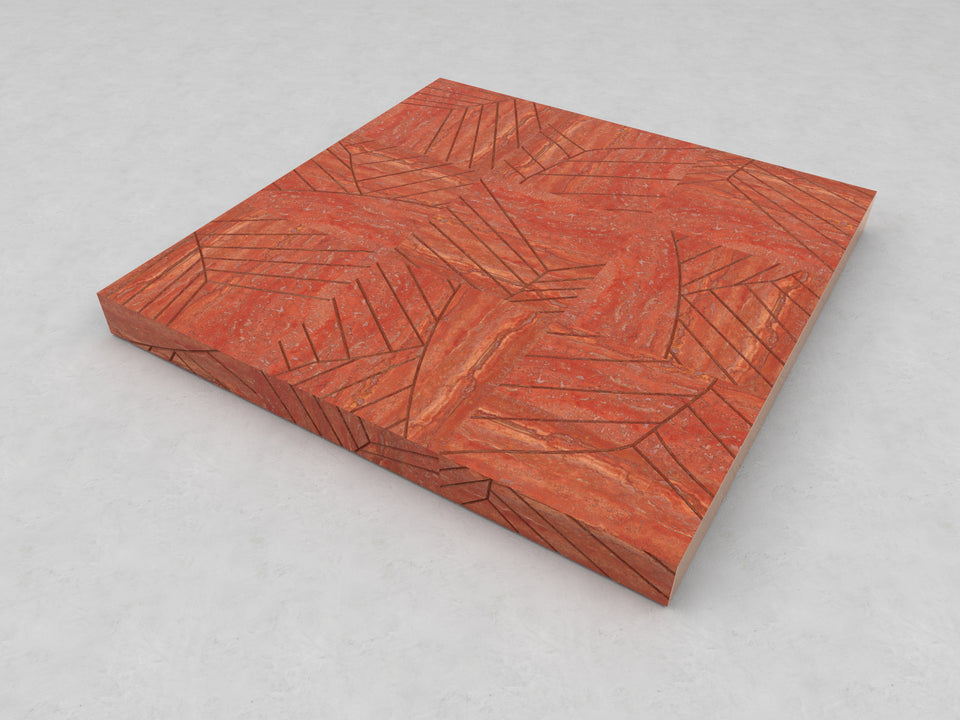 FOGLIE TRAVERTINE RED S15 - 180