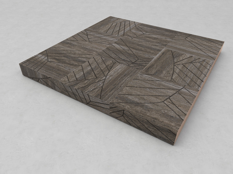 FOGLIE TRAVERTINE TITANIUM AND COPPER S15 - 180