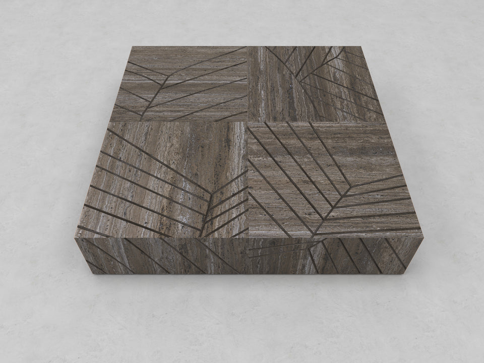 FOGLIE TRAVERTINE TITANIUM AND COPPER S25 - 120
