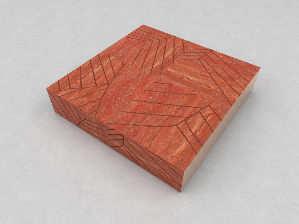 FOGLIE TRAVERTINE RED S25 - 120