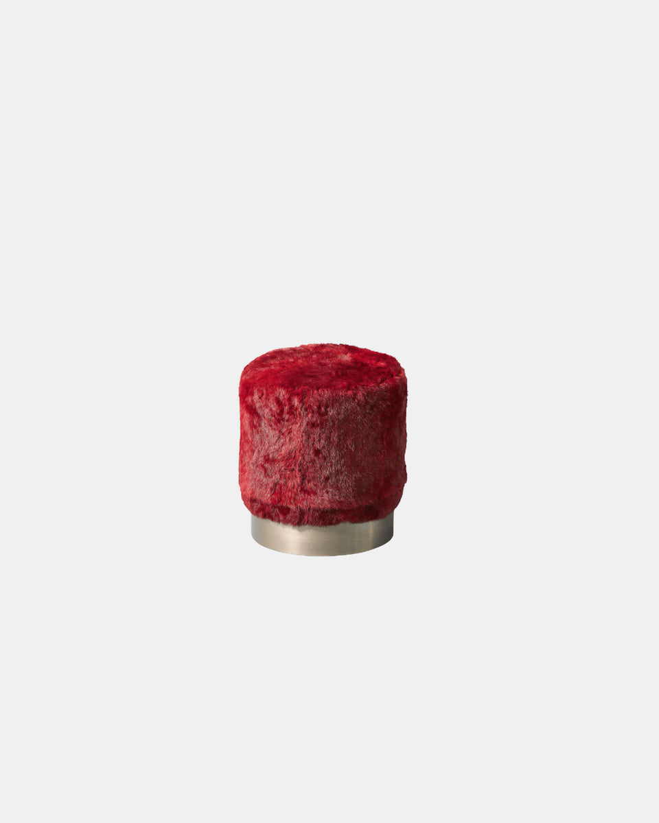 LUNE C FUR STOOL