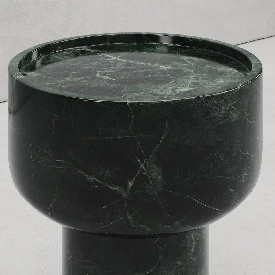 FANCIULLI SIDE TABLE IN VERDE MARBLE