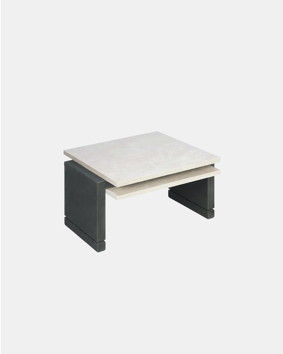 STRATOS TRAVERTINE COFFEE TABLE