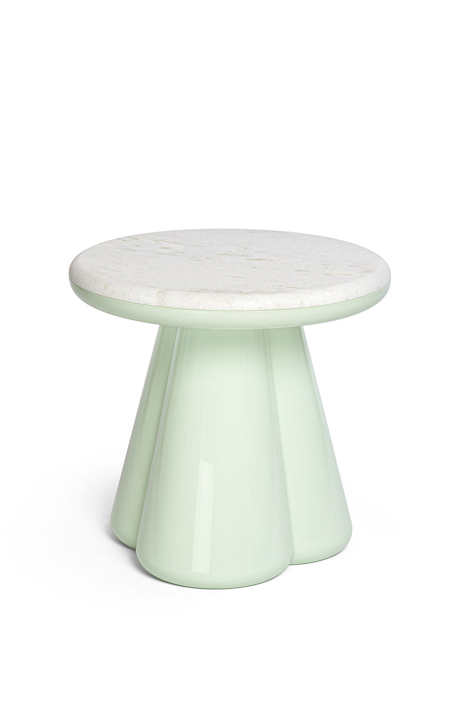 ANODO VERDE BIANCO MARBLE STOOL