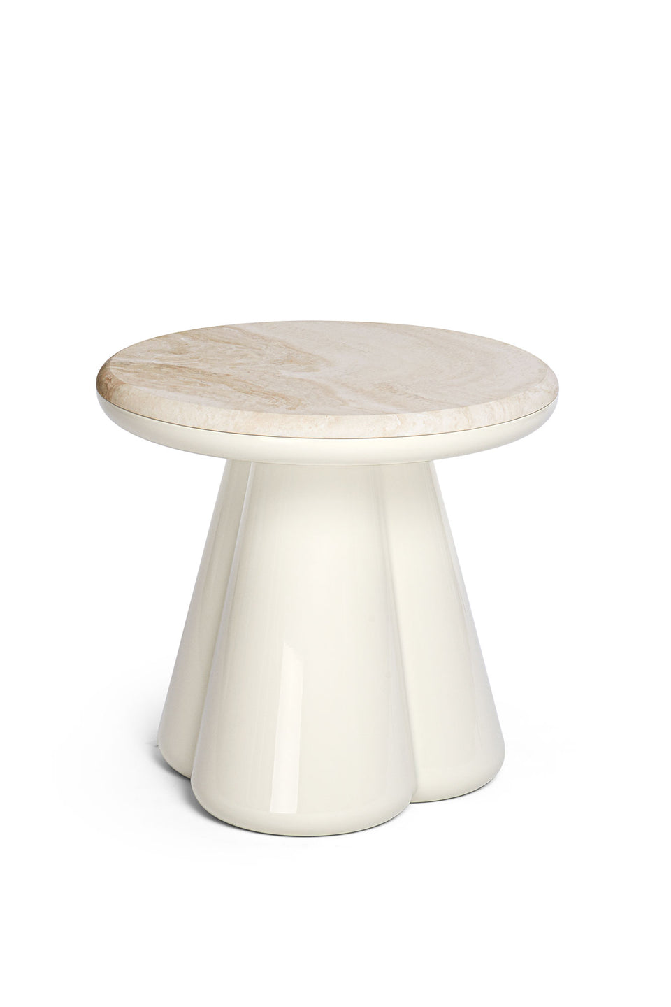 ANODO BIANCO CHIARO MARBLE STOOL