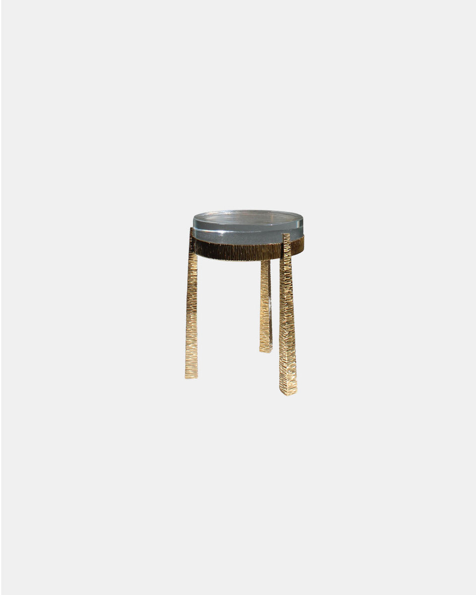 MIRRA POLISHED BRASS SIDE TABLE