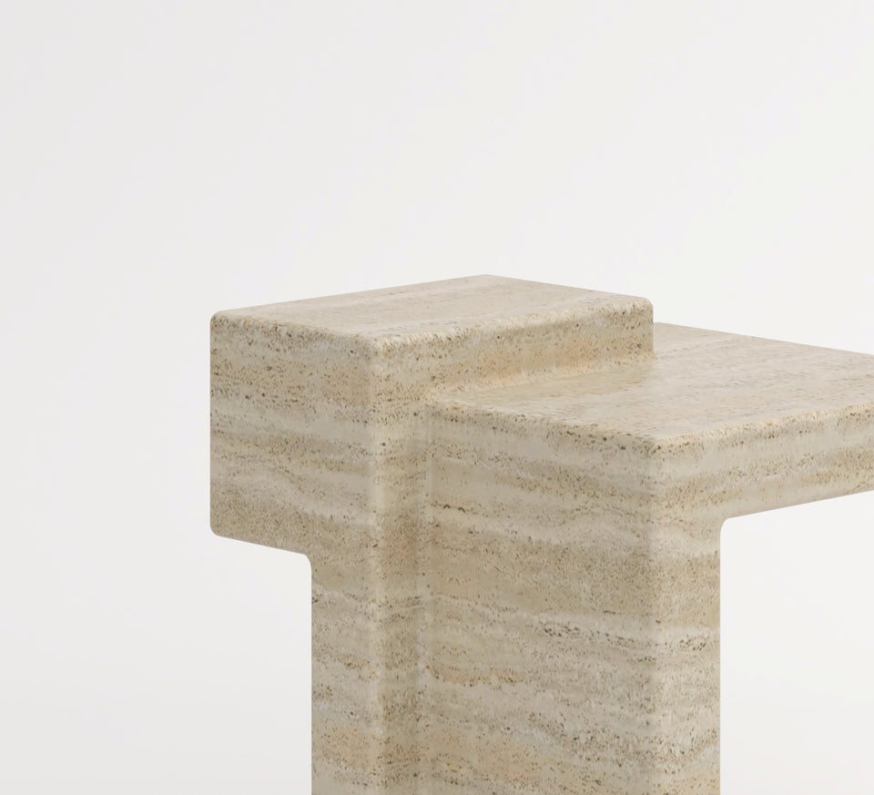 TRAVERTINE CHIL Nº1 STOOL