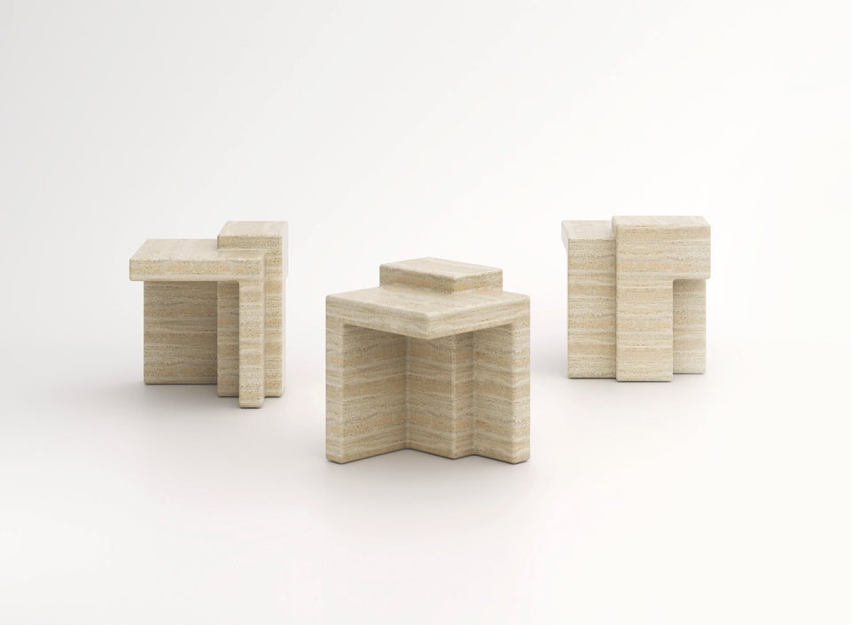 TRAVERTINE CHIL Nº1 STOOL