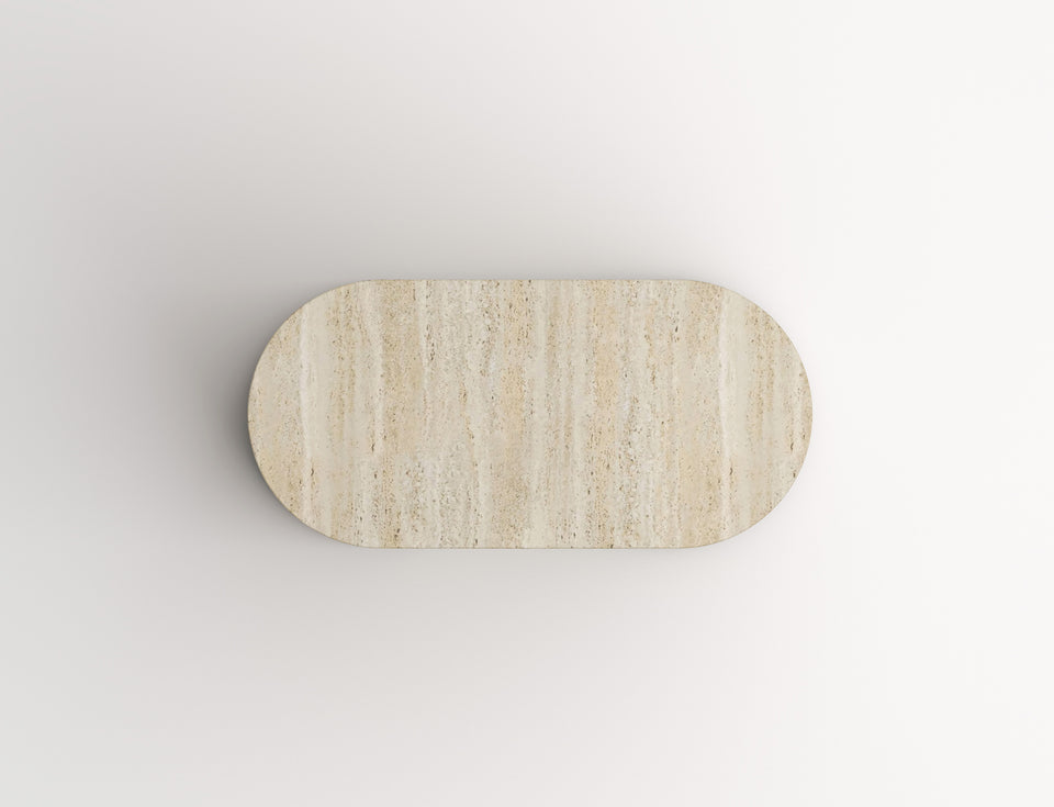 TRAVERTINE SILO MINI CONSOLE