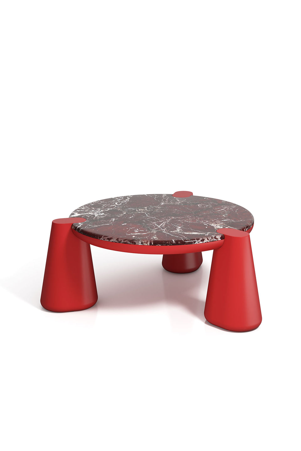 NUCLIDE ROSSO LEVANTE MARBLE COFFEE TABLE