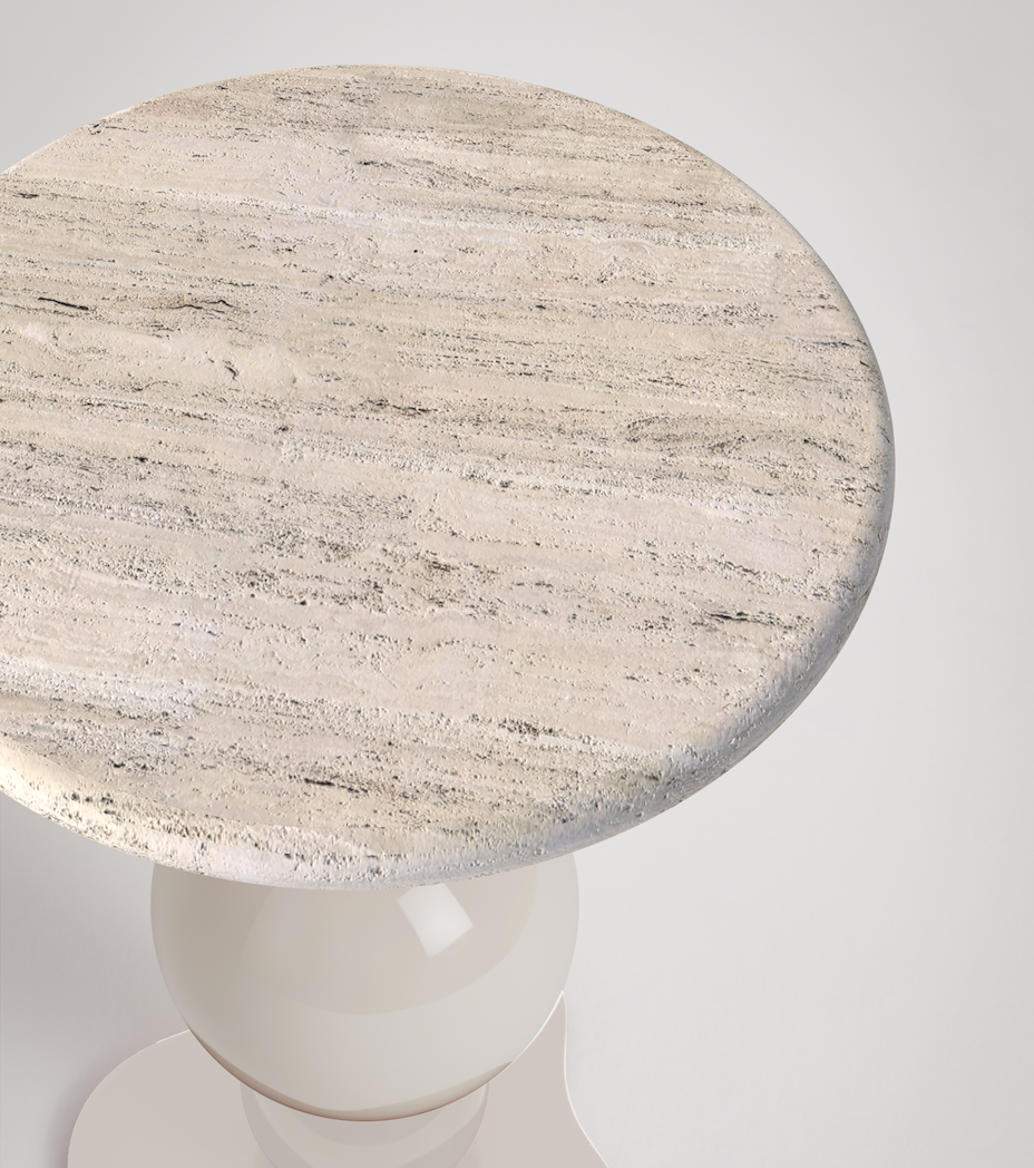 TRAVERTINE NOTO SIDE TABLE