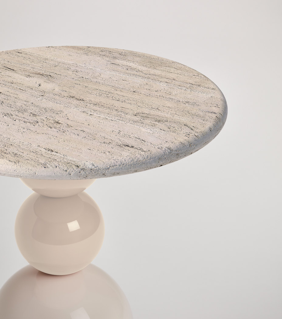 TRAVERTINE NOTO SIDE TABLE