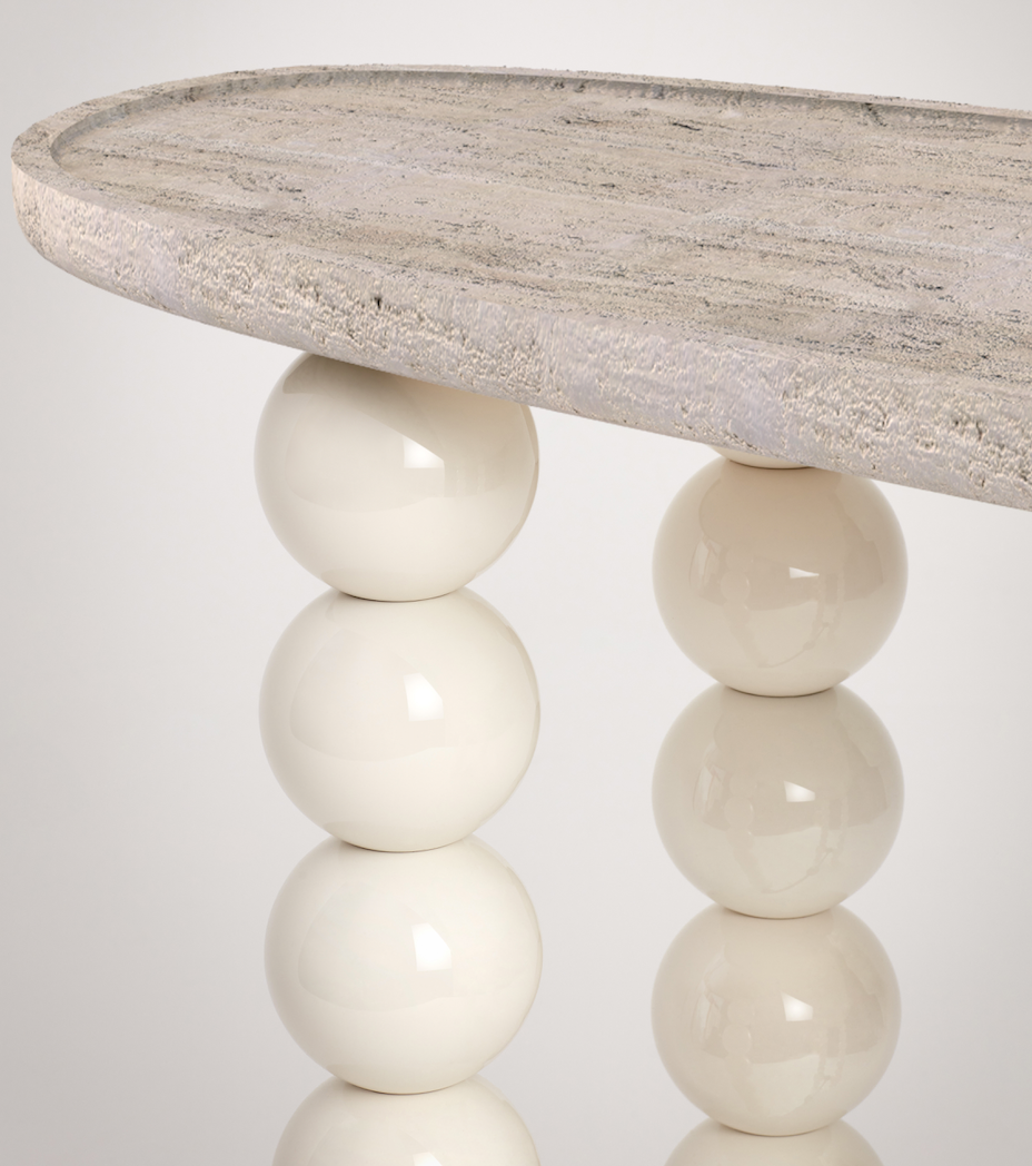 PIENZA OSSO TRAVERTINE CONSOLE