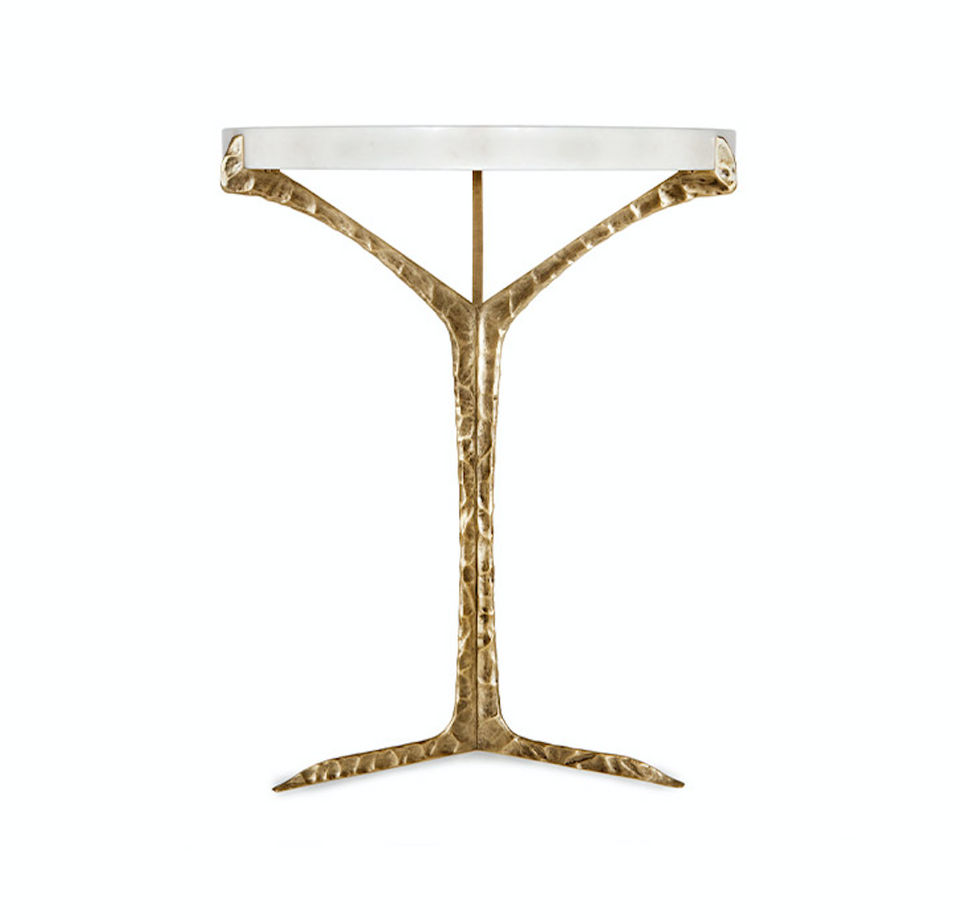 ALENTEJO WHITE LACQUERED SIDE TABLE