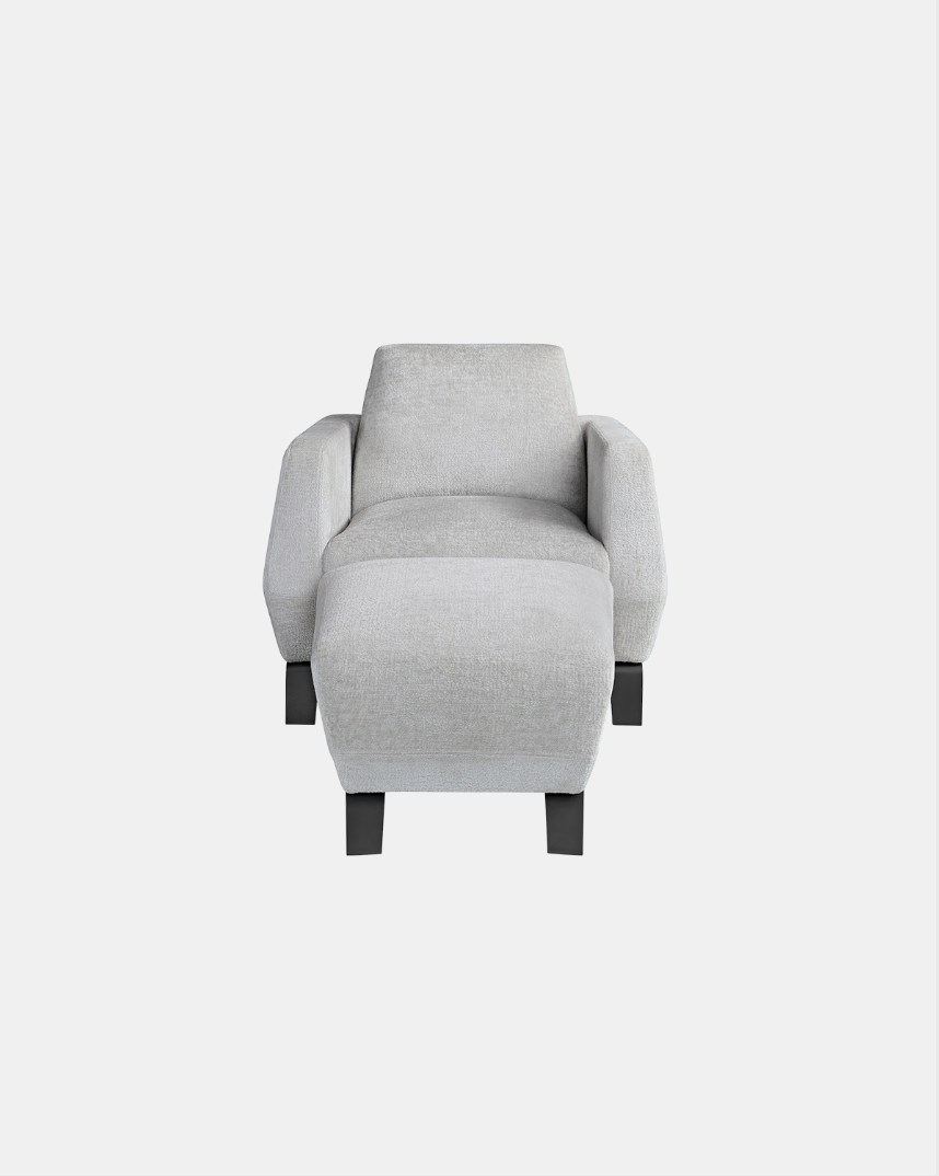 KLIPPEN LOUNGE CHAIR AND OTTOMAN