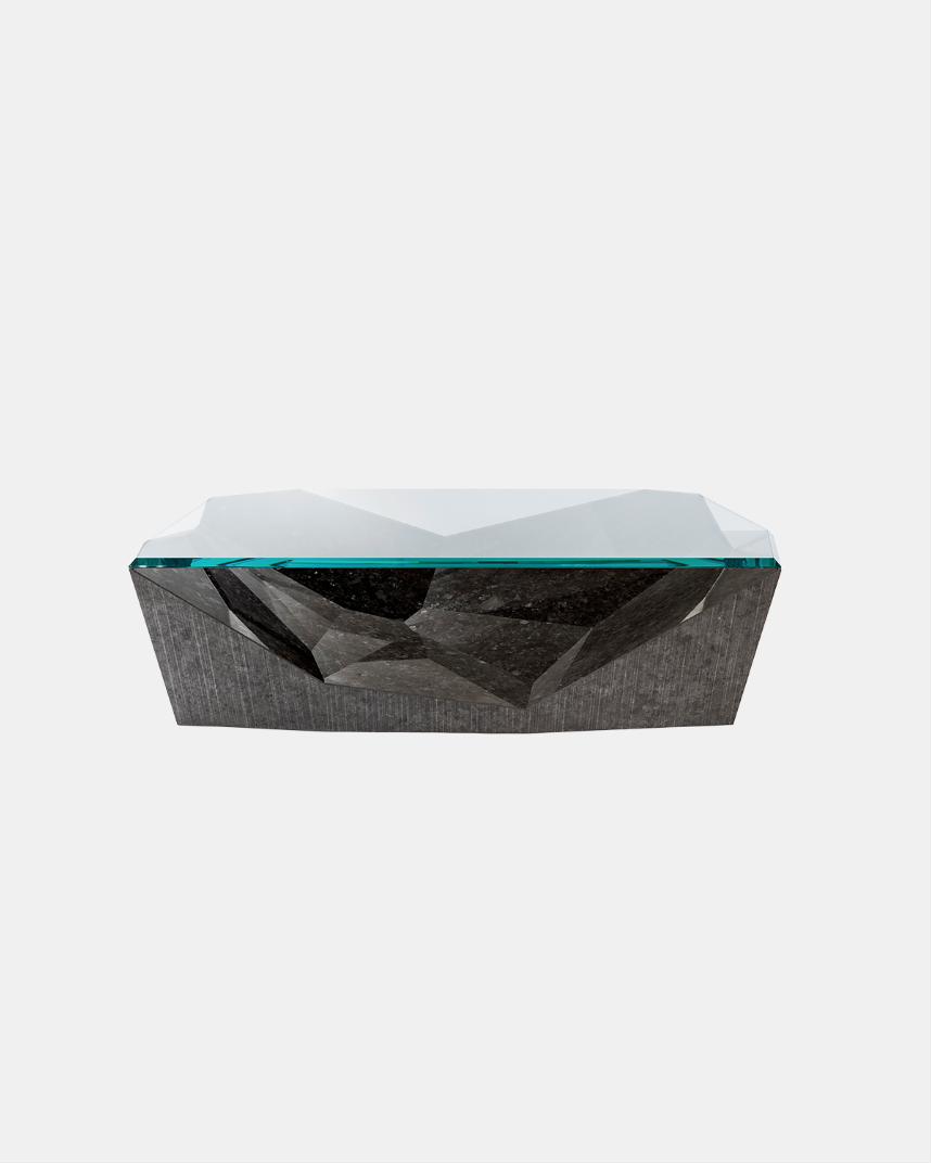 SEISMIC ANTIQUE BROWN COFFEE TABLE