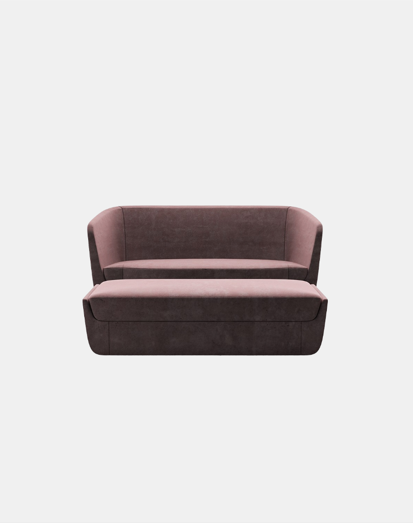 CLASP LOVESEAT & OTTOMAN