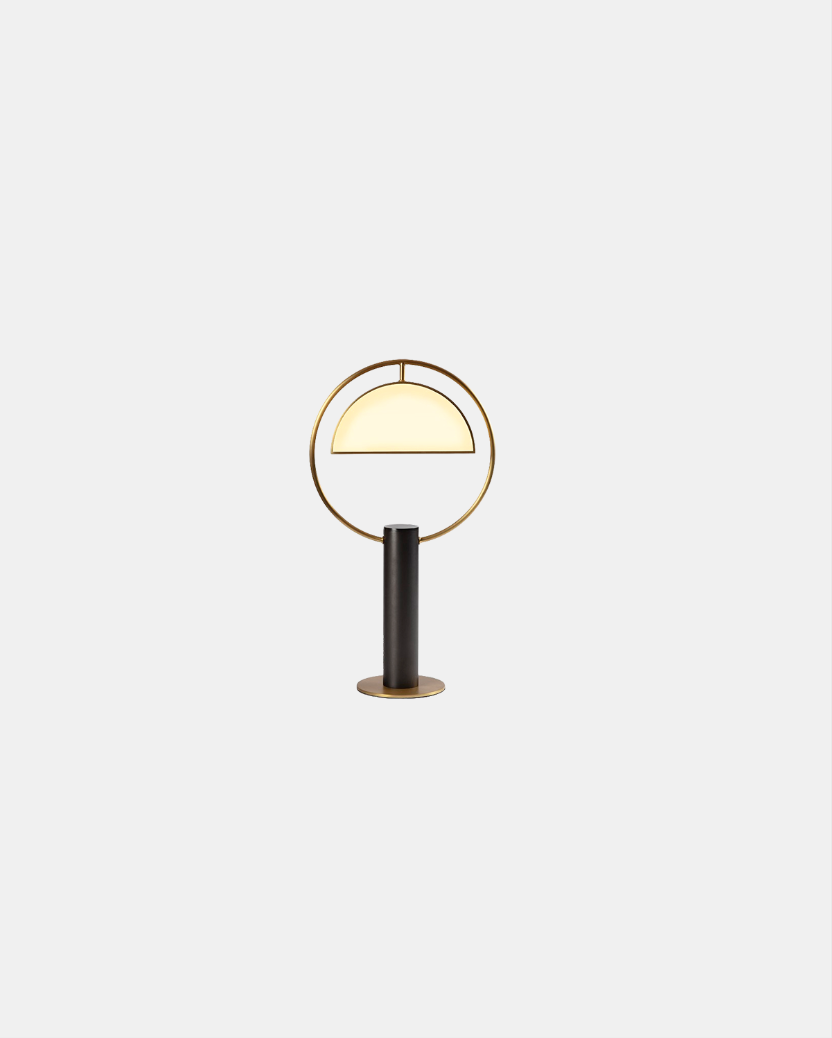 HALF IN CIRCLE TABLE LAMP