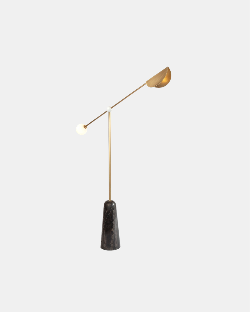 BALANCE DARK MARBLE FLOOR LAMP