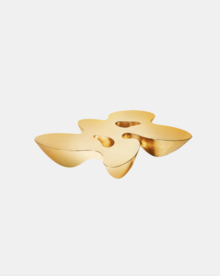 QUARK BRASS COFFEE TABLE