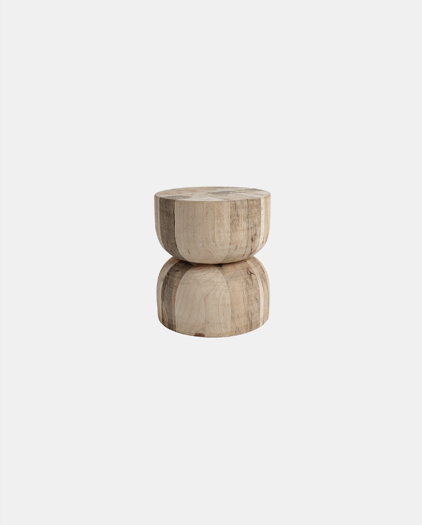 NERU TOTEM 2 RADIATA WOOD STOOL