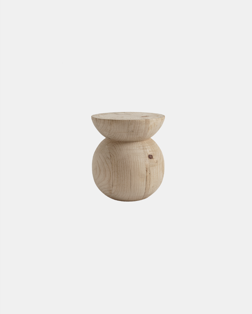 NERU TOTEM 6 RADIATA WOOD STOOL