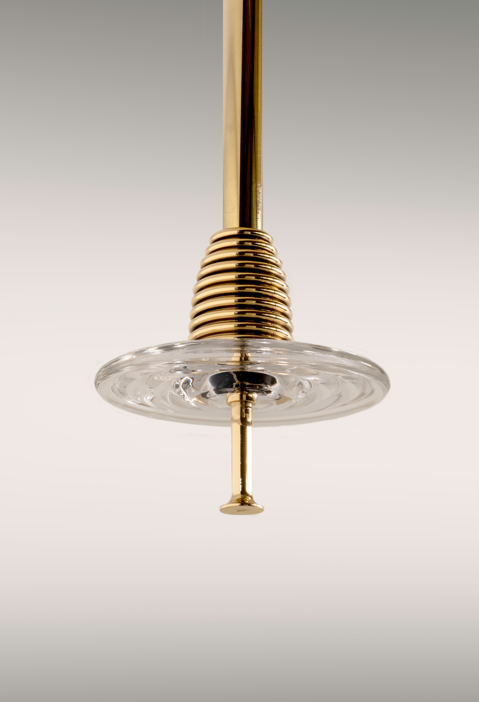 INSULATOR POLISHED BRASS PENDANT C