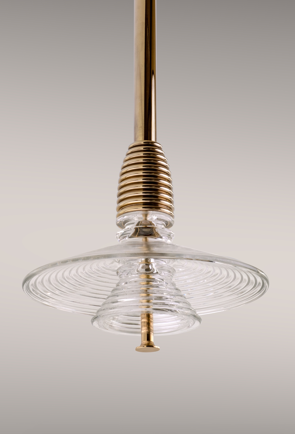 INSULATOR POLISHED BRASS PENDANT AB