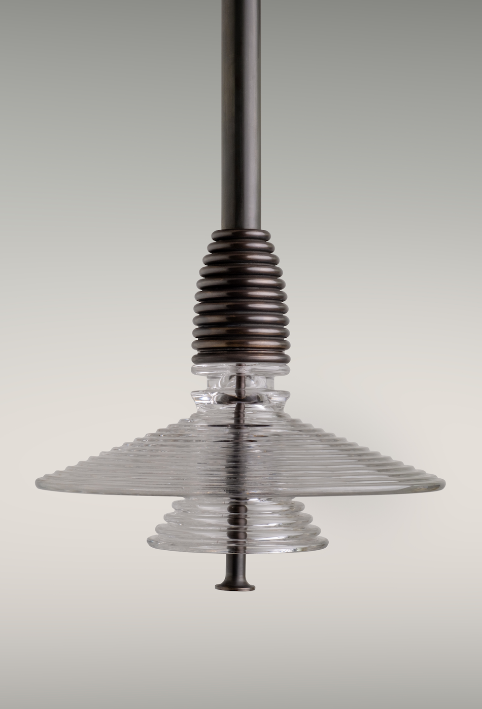 INSULATOR DARK PATINATED BRASS PENDANT AB