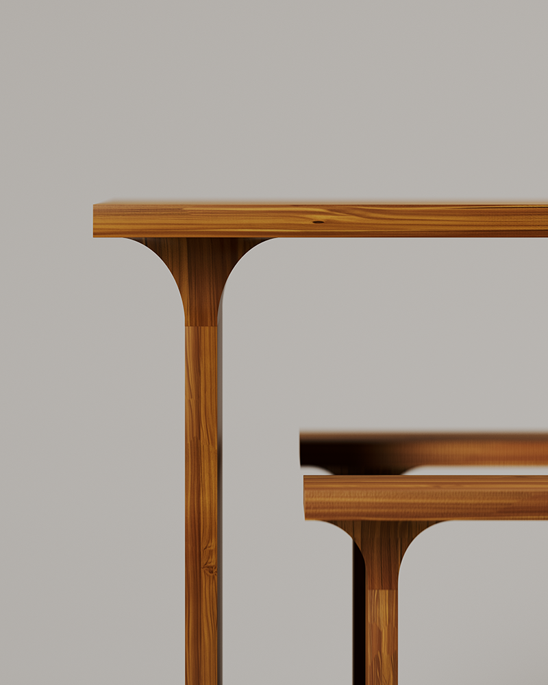 ARCUS AMERICAN WALNUT DINING TABLE