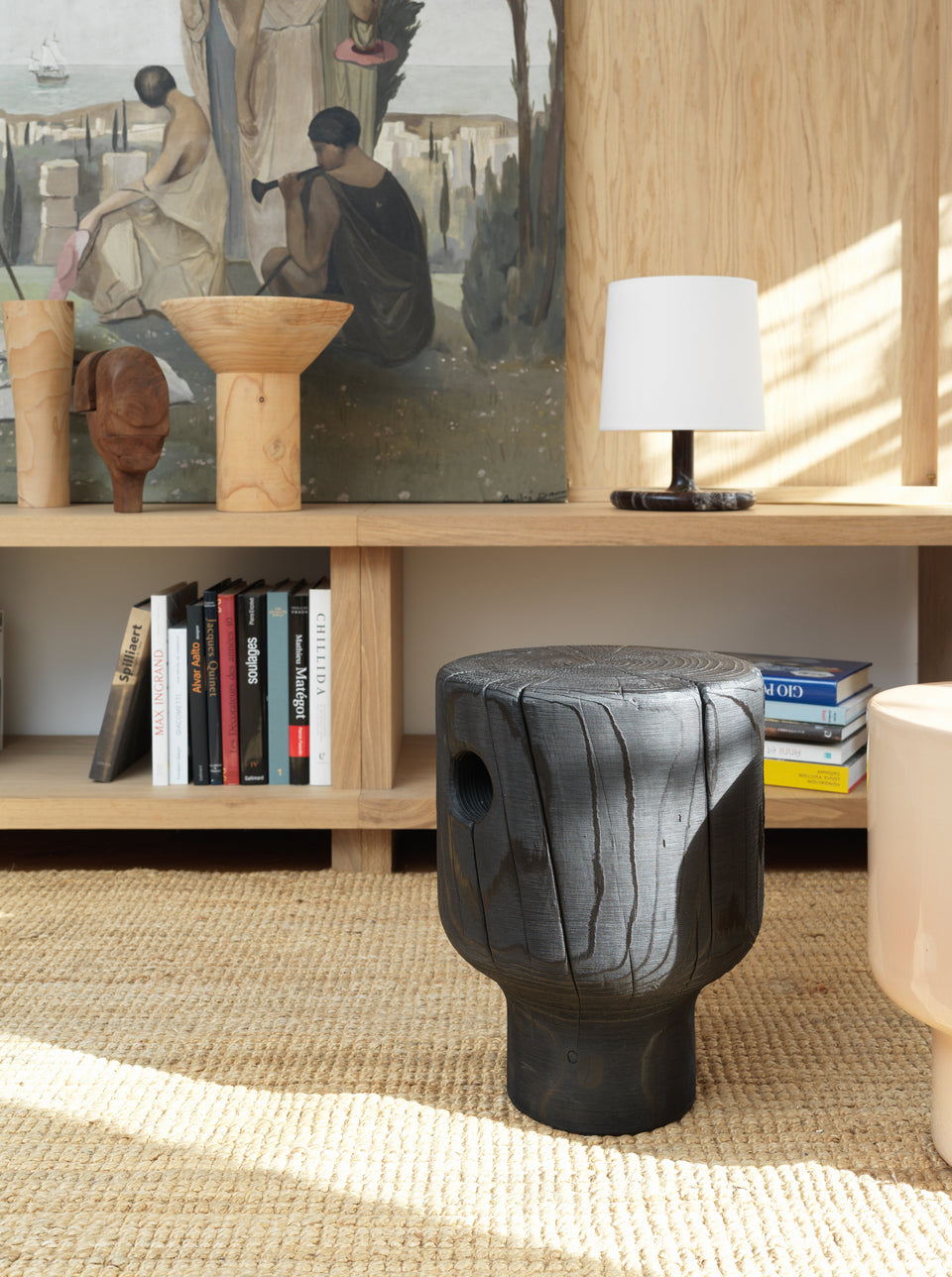 OAK SILO STOOL