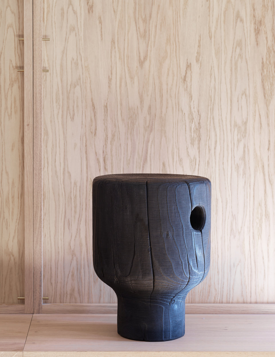 OAK SILO STOOL