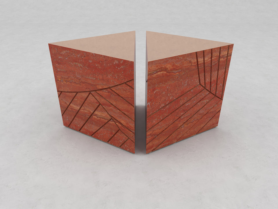 FOGLIE TRAVERTINE RED T60, T60