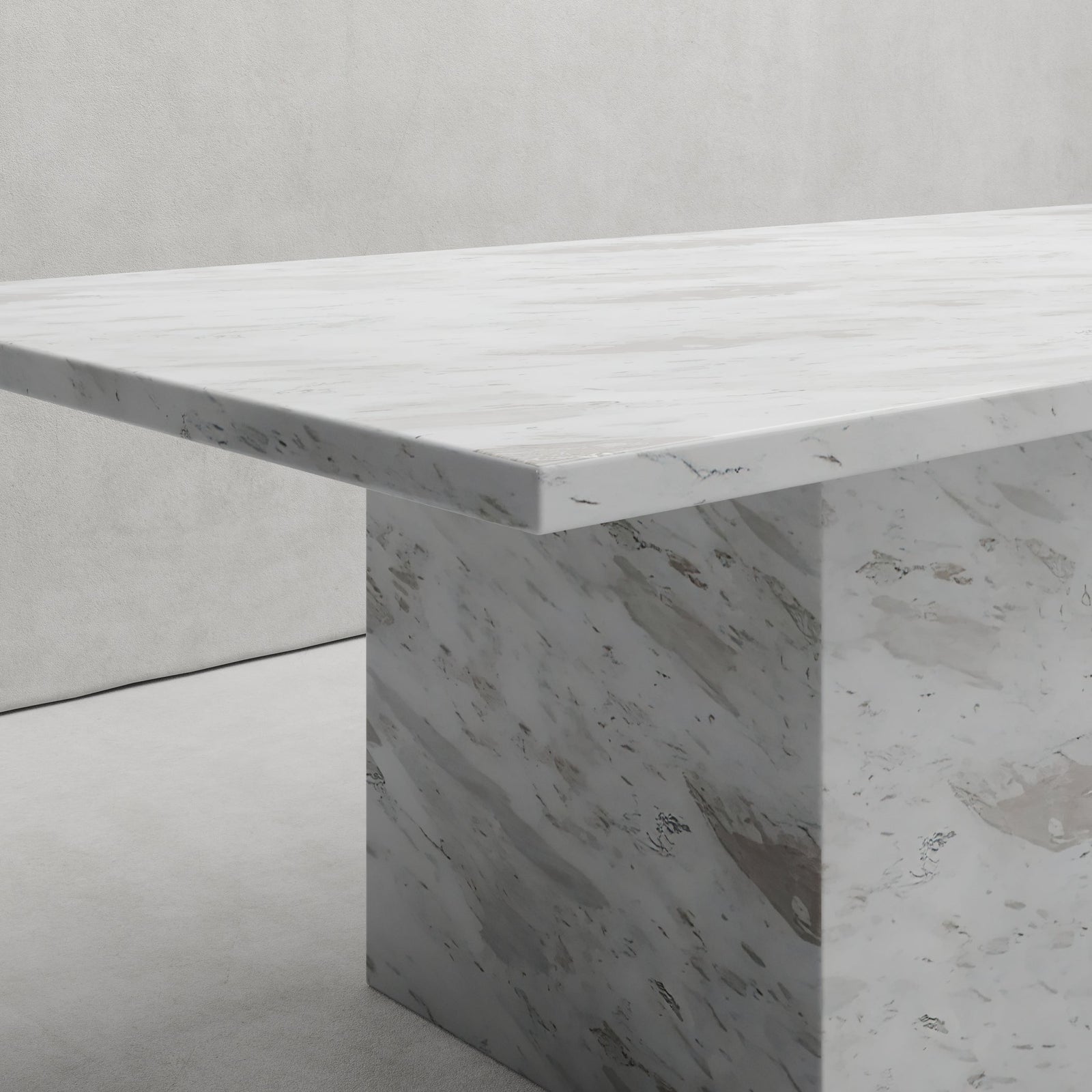 ZAHARA DINING TABLE IN HERMES MARBLE FREEMAN GALLERY
