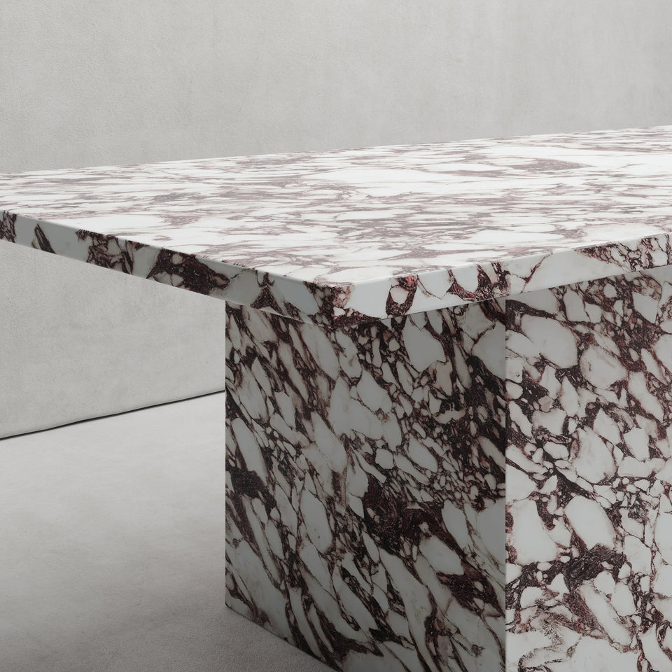 ZAHARA DINING TABLE IN VIOLA MARBLE