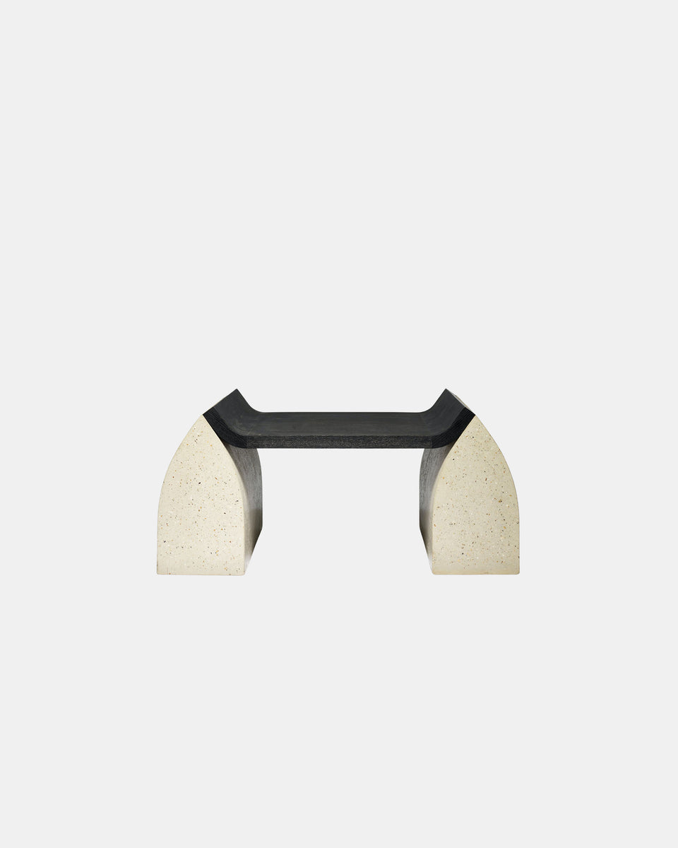 TRAAF SMALL BRUSHED BLACK BENCH