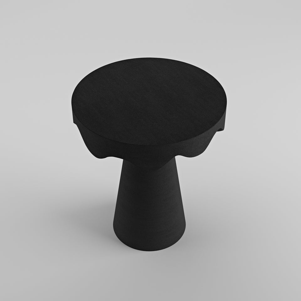 DRIPOTLÉ BLACK QUARTZ SAND SIDE TABLE