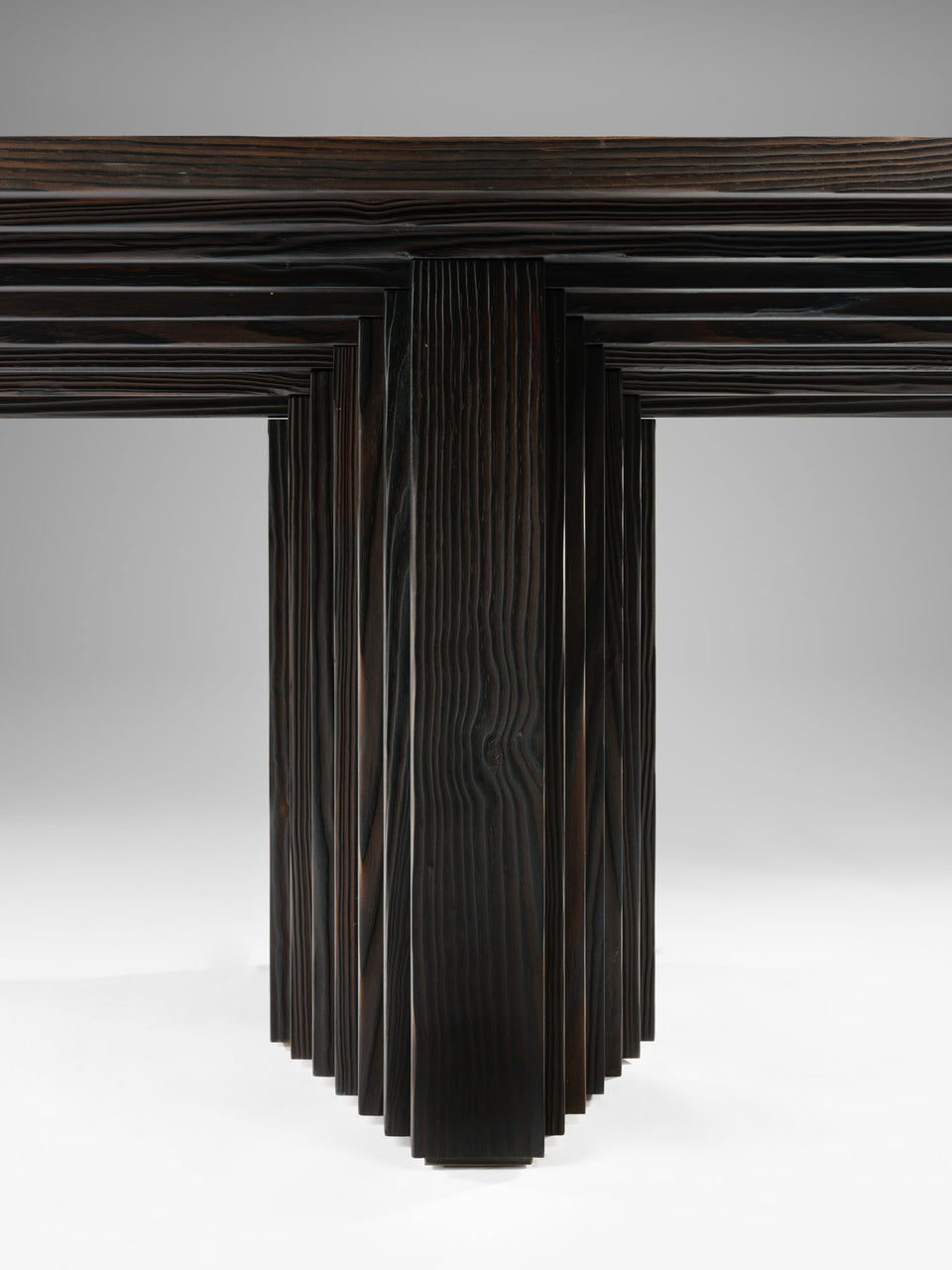 ATER BURNED YELLOWPINE DINING TABLE