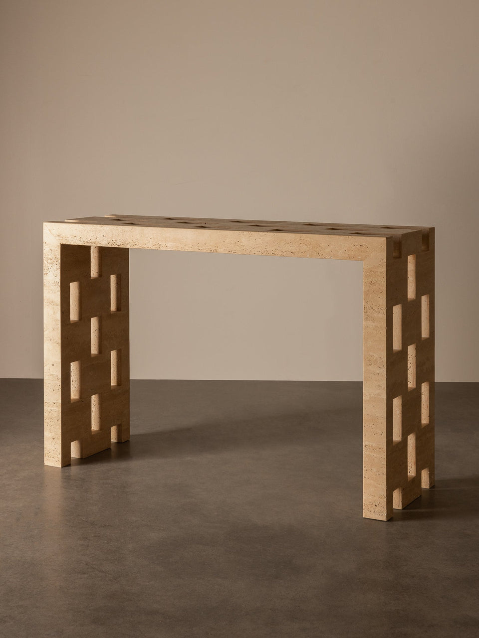 VIVI TRAVERTINE CONSOLE