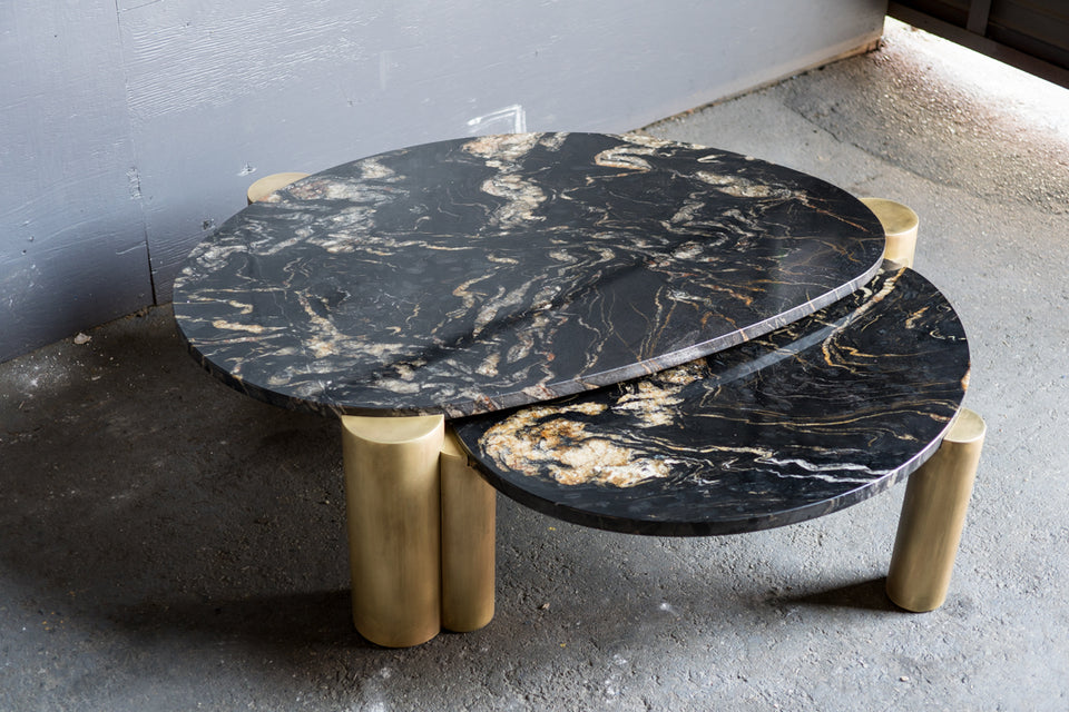 XENOLITH BRAZILIAN TITANIUM COFFEE TABLE