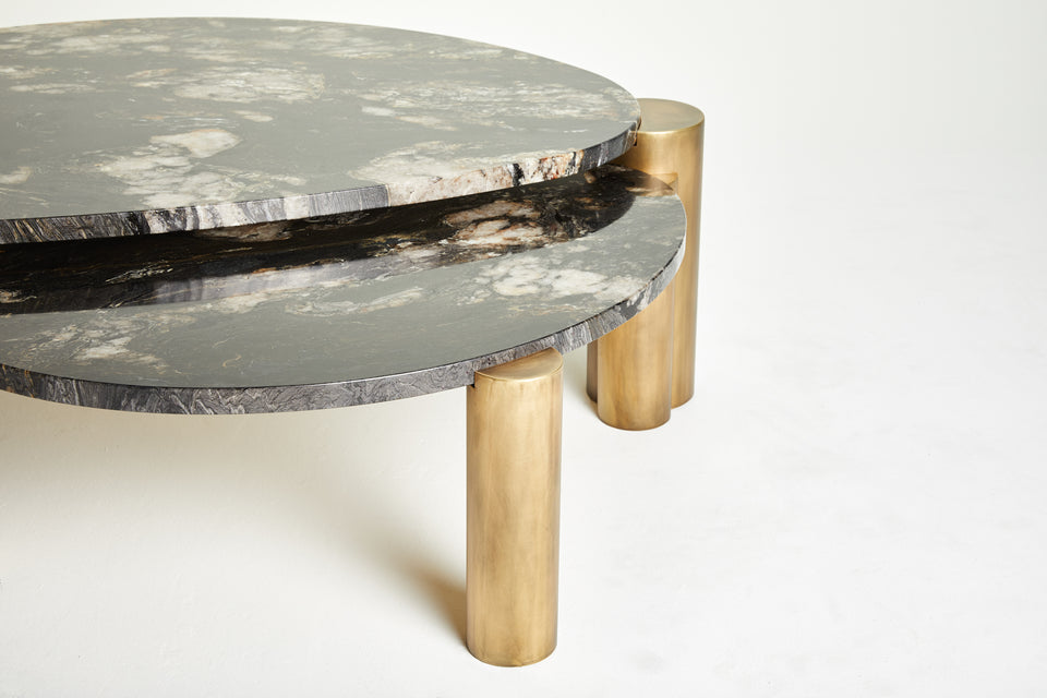 XENOLITH BRAZILIAN TITANIUM COFFEE TABLE